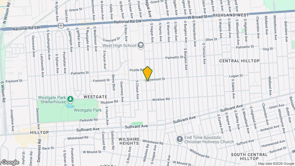 322 S Powell Ave Map and Location Details