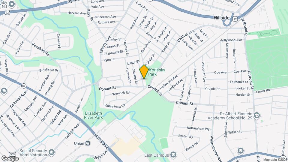 1023 Voorhees St Mapa y Detalles de la Ubicación