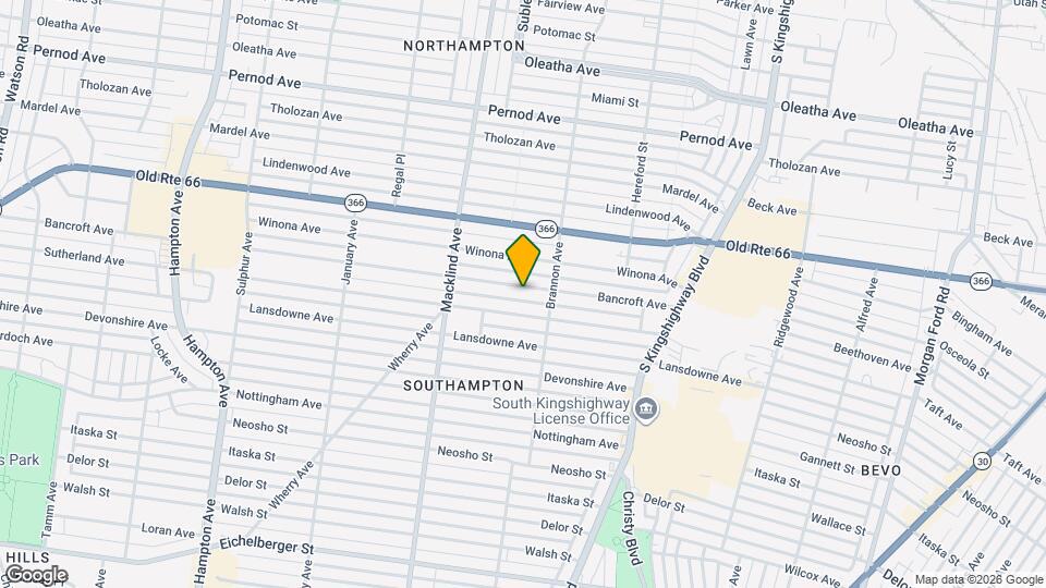 5230 Bancroft Ave Mapa y Detalles de la Ubicación