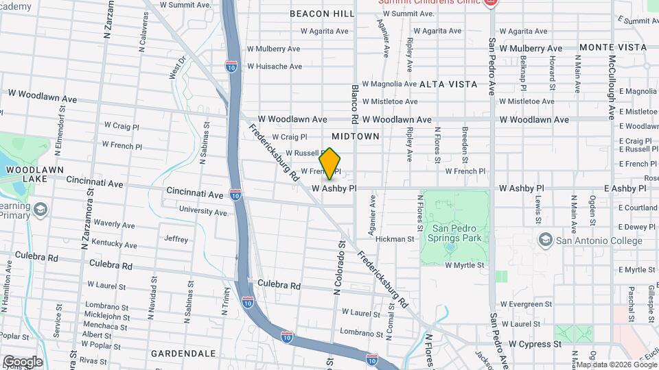 1137 W Ashby Pl Map and Location Details