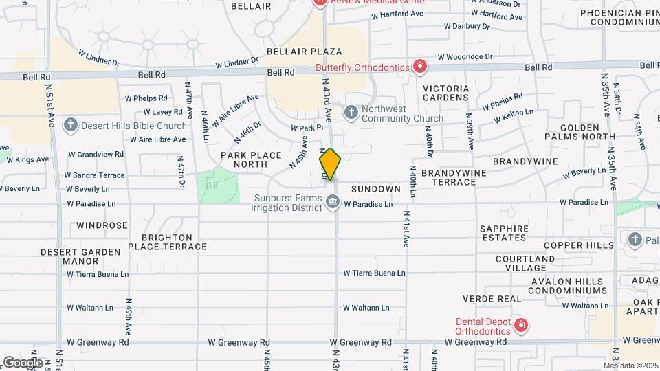 16227 N 43rd Dr Map and Location Details
