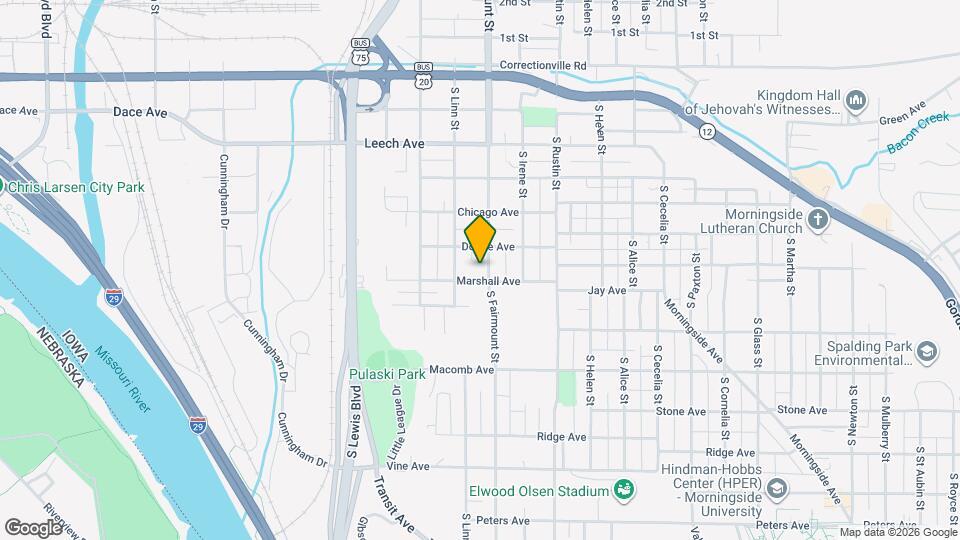 719 S Fairmount St Map and Location Details