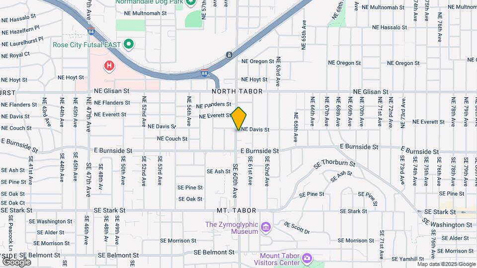 6006 NE Davis St Map and Location Details