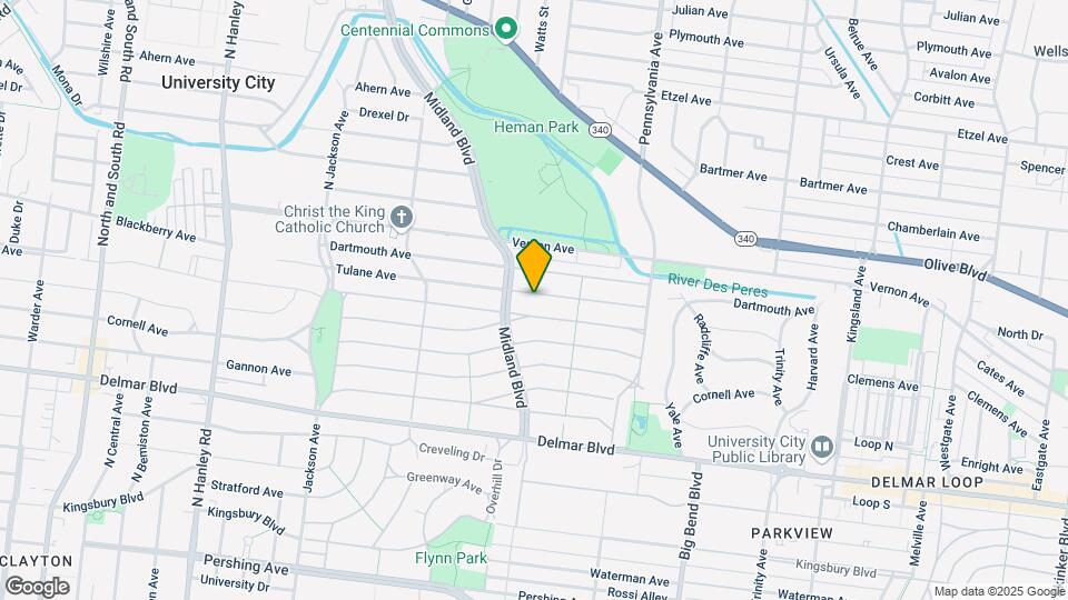 7140 Tulane Ave, Unit 2nd floor Map and Location Details