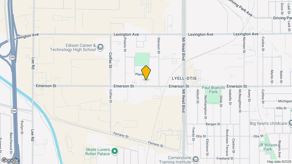 1290 Emerson St Map and Location Details