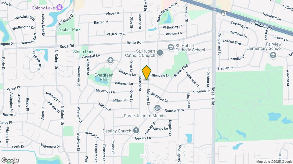 390 Kingman Ln Map and Location Details