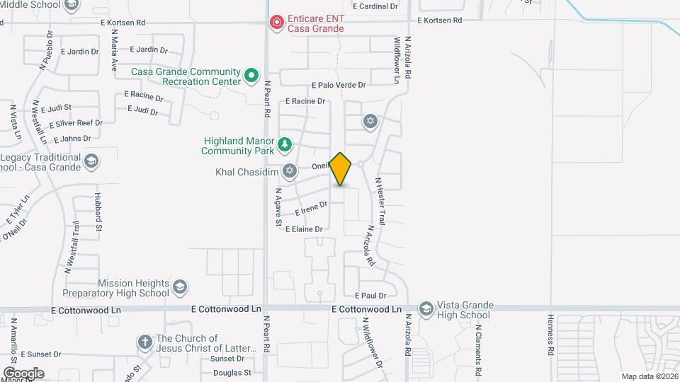 1761 N St Francis Pl Map and Location Details