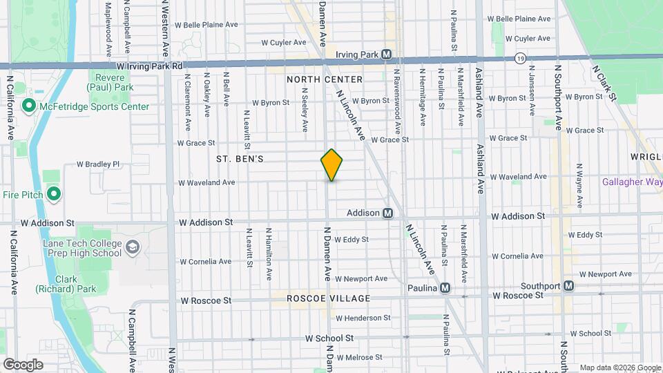 3651 N Damen Ave, Unit 4 Mapa y Detalles de la Ubicación