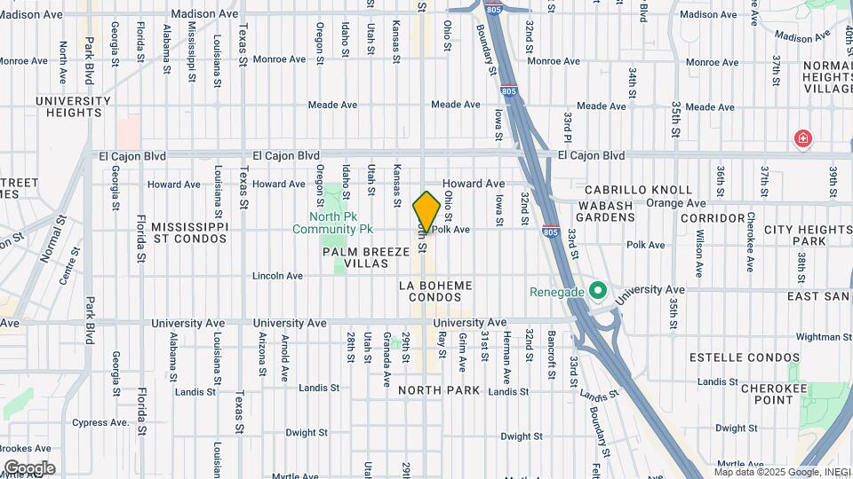 4075 30th St Map and Location Details