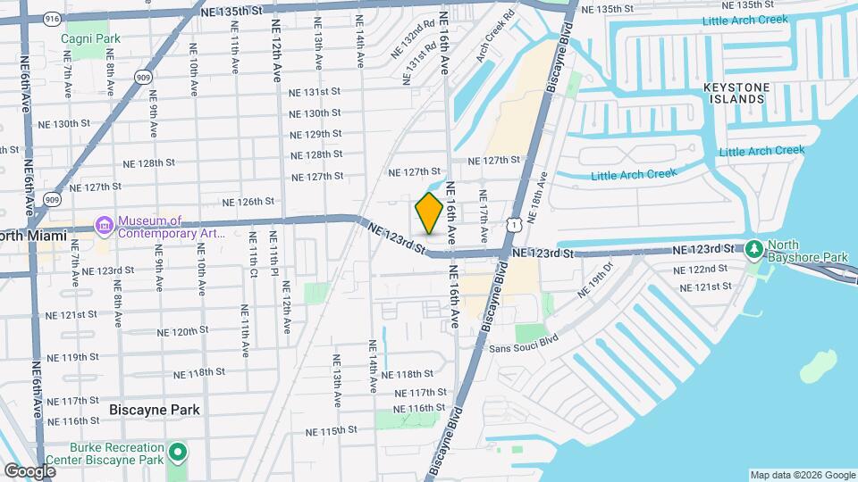 1550 NE 124th St, Unit A5 Map and Location Details