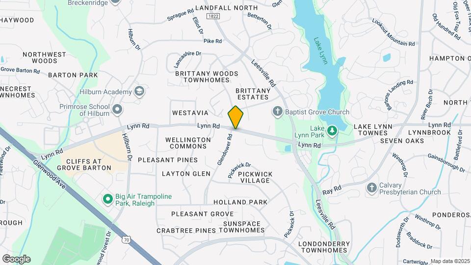 6720 Glendower Rd Map and Location Details
