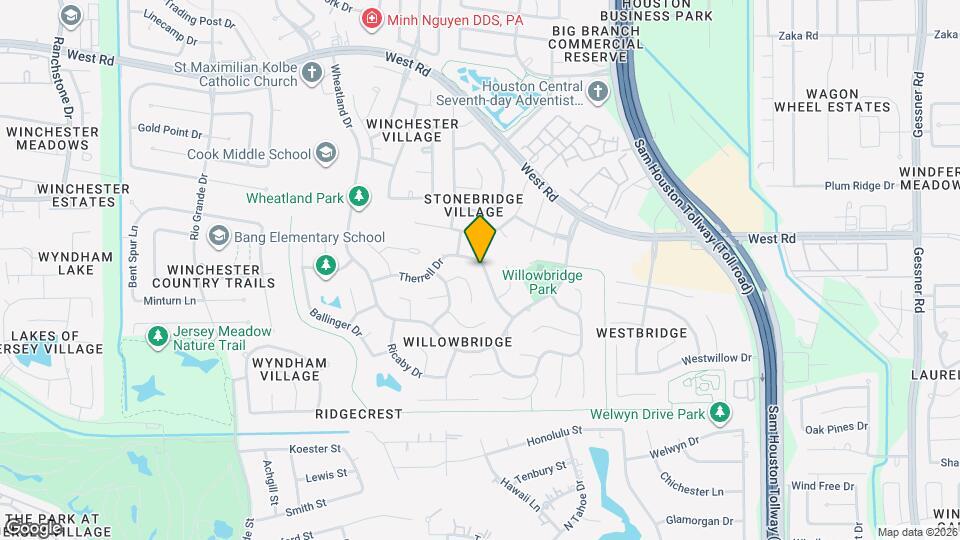 9635 Therrell Dr Map and Location Details