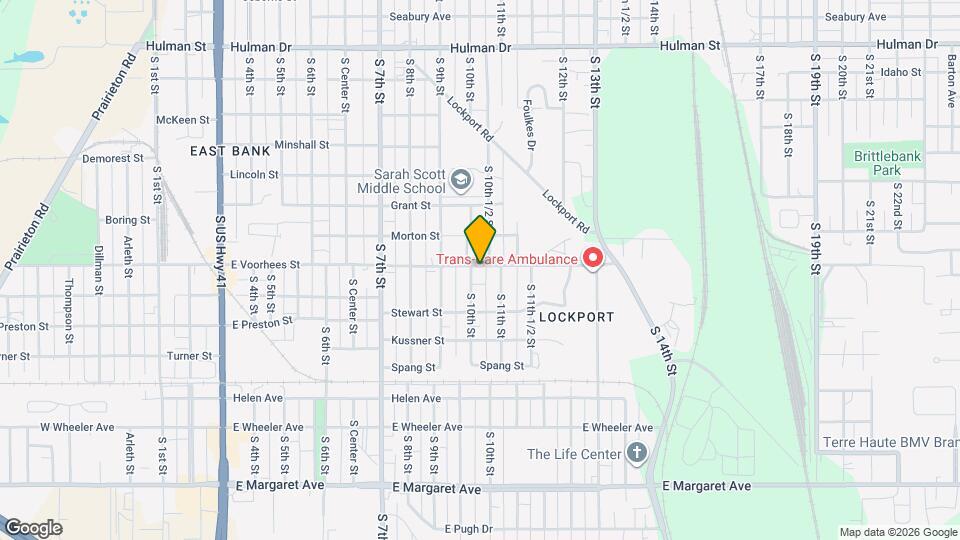 1001 E Voorhees St Map and Location Details