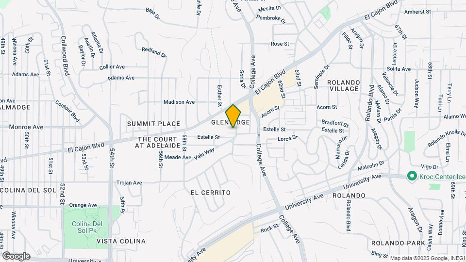 College Villas Mapa y Detalles de la Ubicación