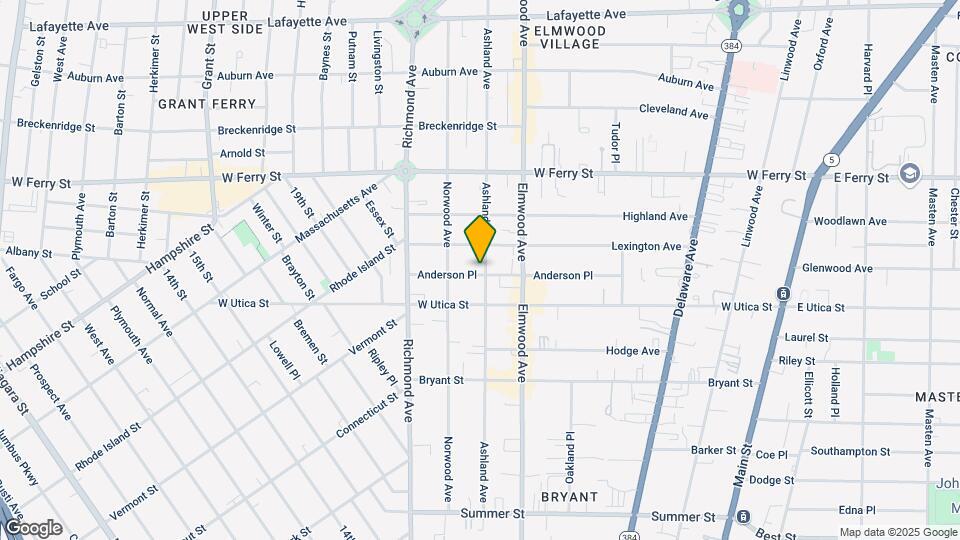 268 Ashland Ave Mapa y Detalles de la Ubicación