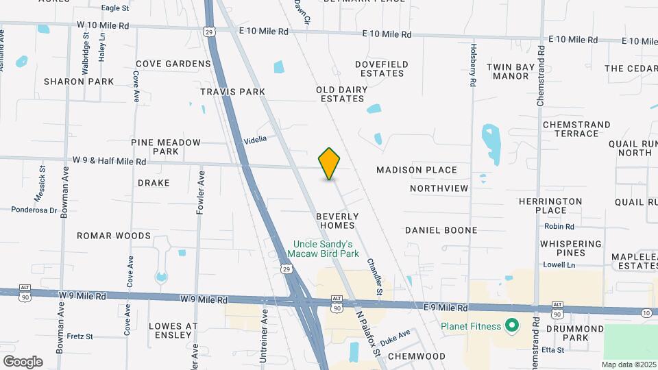 9825 Chandler St Map and Location Details