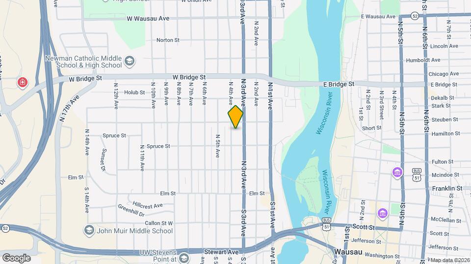 321 N 4th Ave Map and Location Details