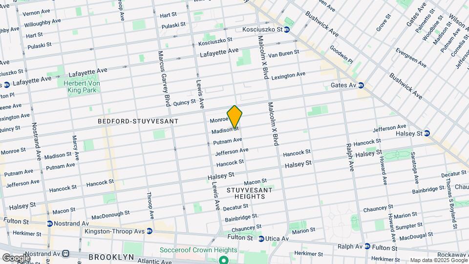 626 Madison St Map and Location Details