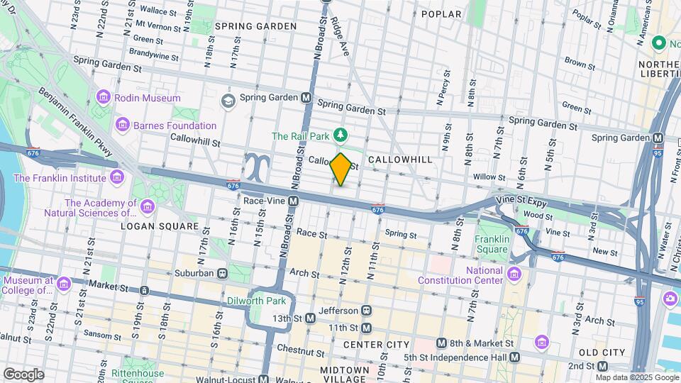 1231 Vine St Map and Location Details