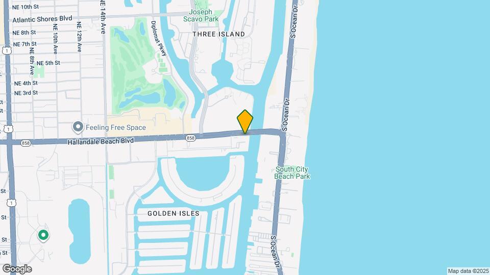 2600 E Hallandale Beach Blvd Map and Location Details