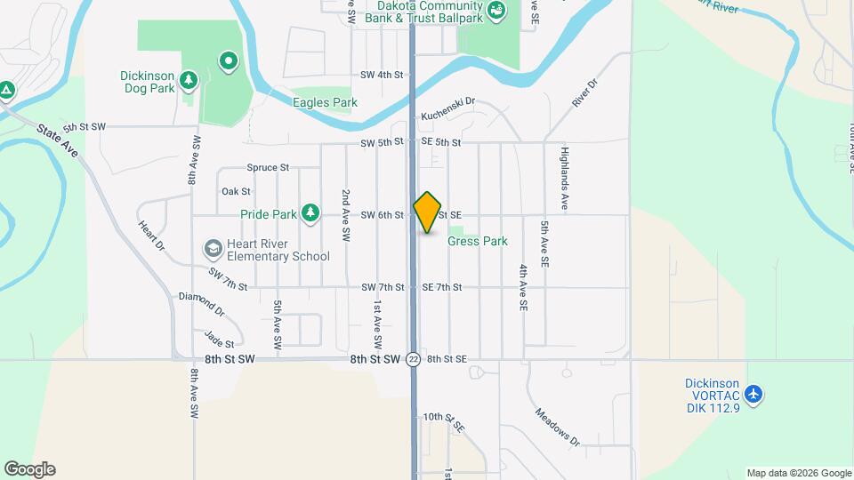 639 S Main Ave Map and Location Details