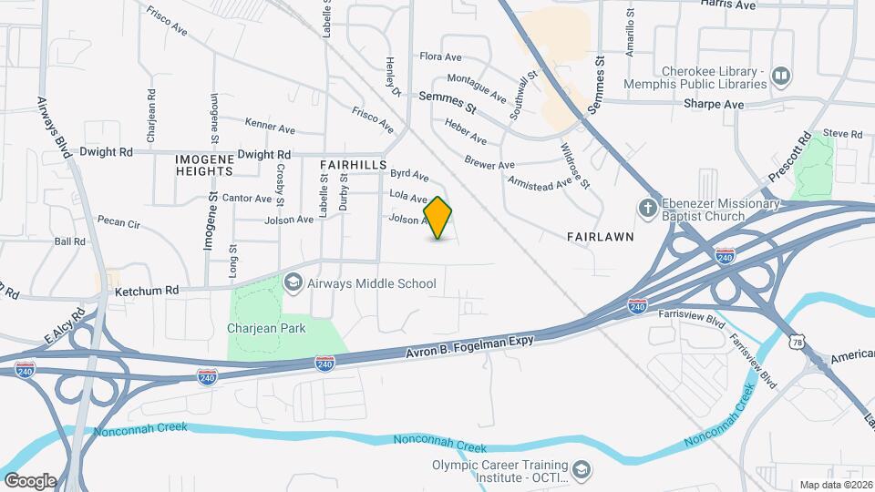 2801 Alvin Ave Map and Location Details