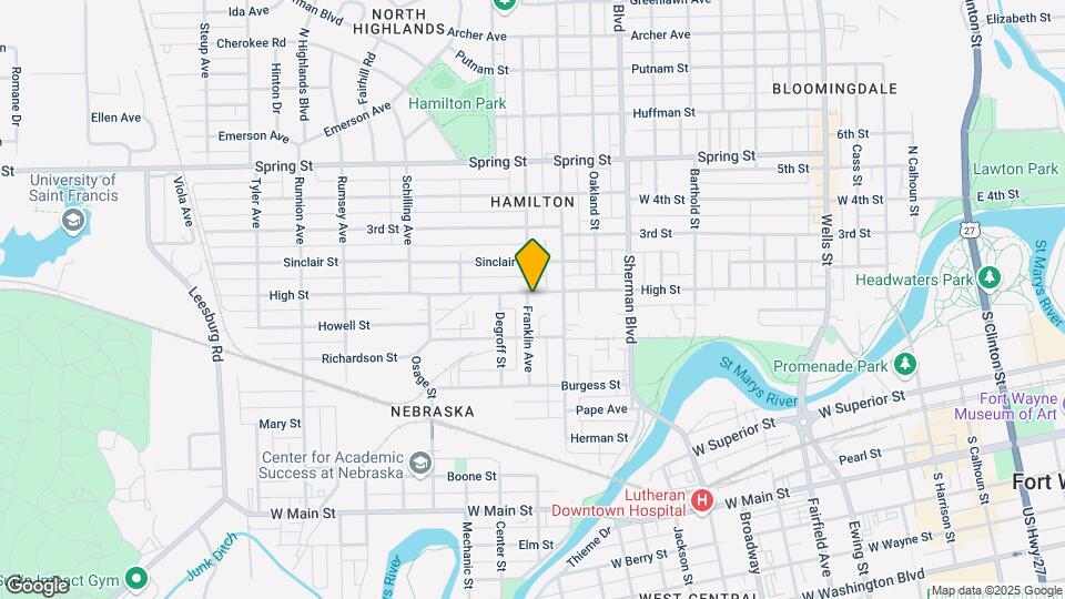 1148 Franklin Ave Map and Location Details