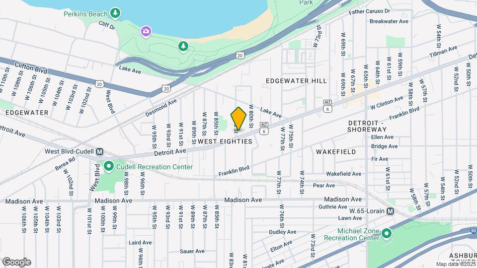 8206 Detroit Ave Mapa y Detalles de la Ubicación