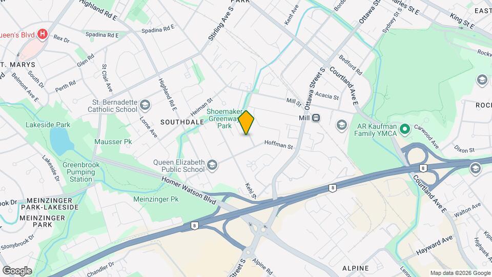 45 Meinzinger Av, Unit 2/Main floor Map and Location Details