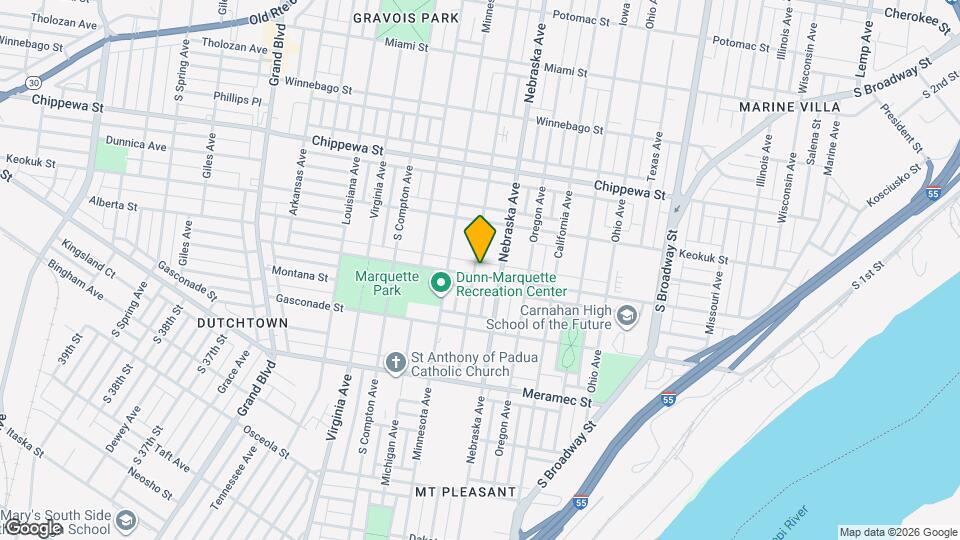 3956 Pennsylvania Ave Mapa y Detalles de la Ubicación