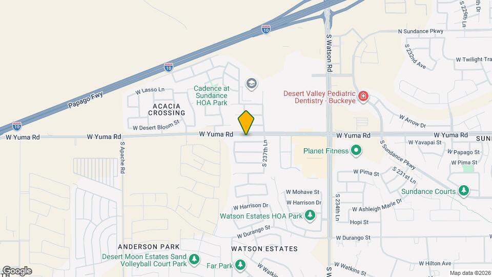 23826 W Yavapai St Map and Location Details