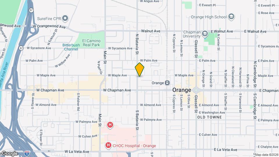 185 N Batavia St Mapa y Detalles de la Ubicación