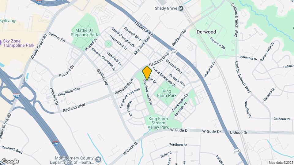 609 Crooked Creek Dr Map and Location Details