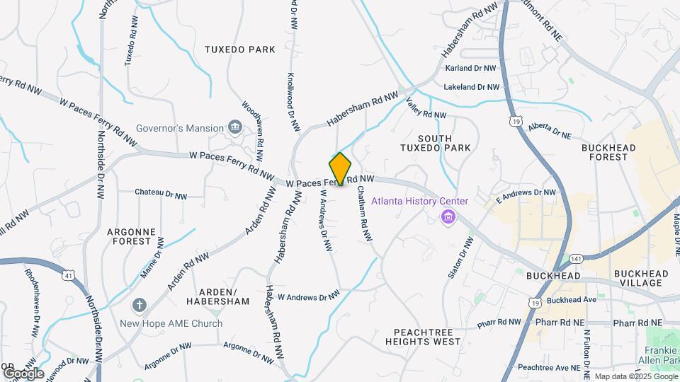 218 W Paces Ferry Rd NW Map and Location Details