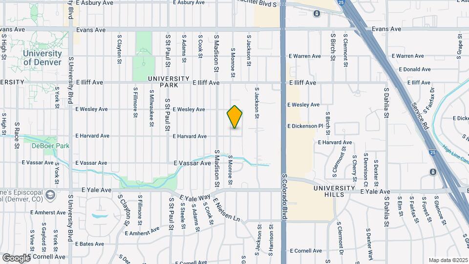2486 S Monroe St Map and Location Details