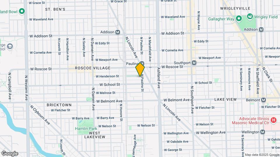 1705 W Henderson St Map and Location Details