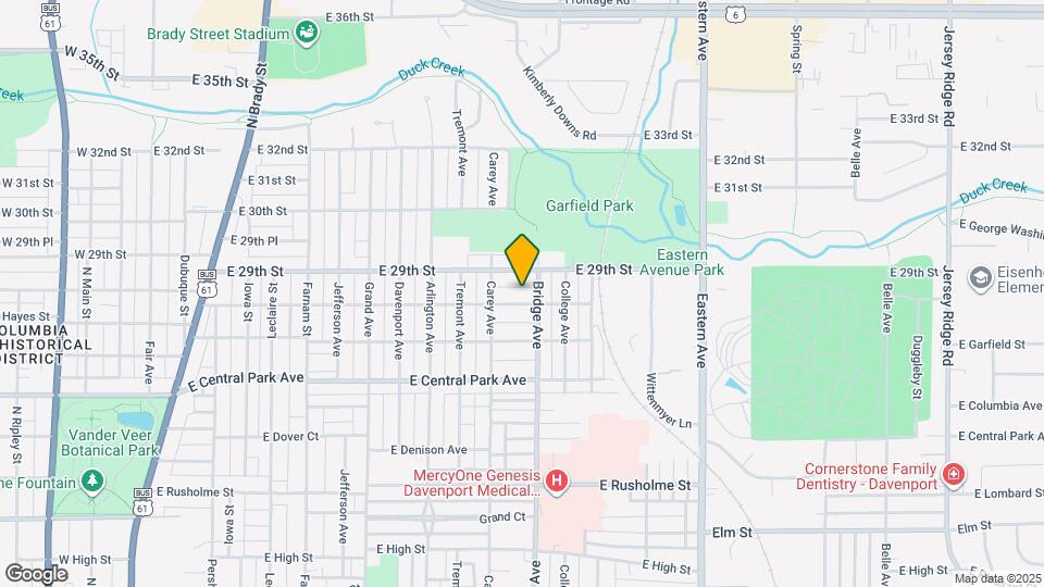 1130 E Garfield St Map and Location Details