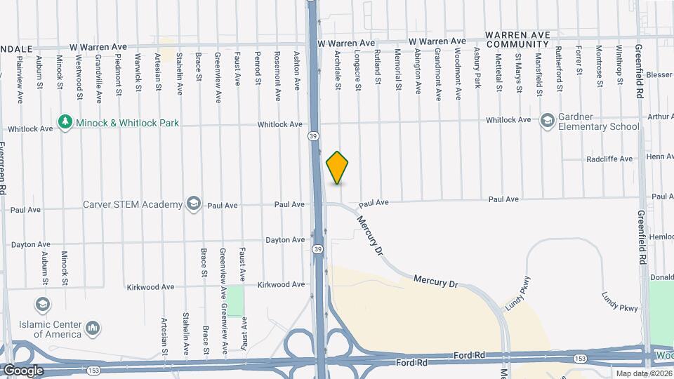 6341 Archdale St Map and Location Details