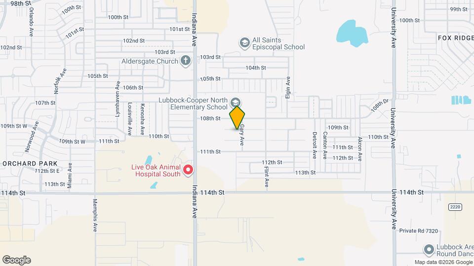 3203 109th St Map and Location Details