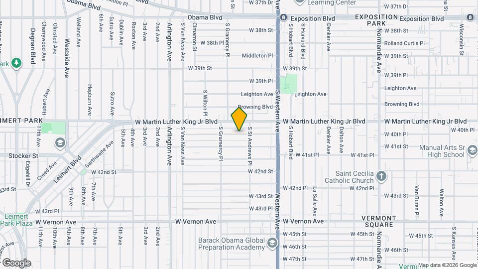 1822 W 41st St Map and Location Details