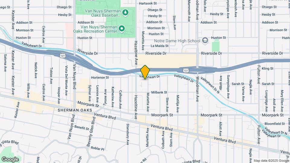 4547 Murietta Ave Map and Location Details