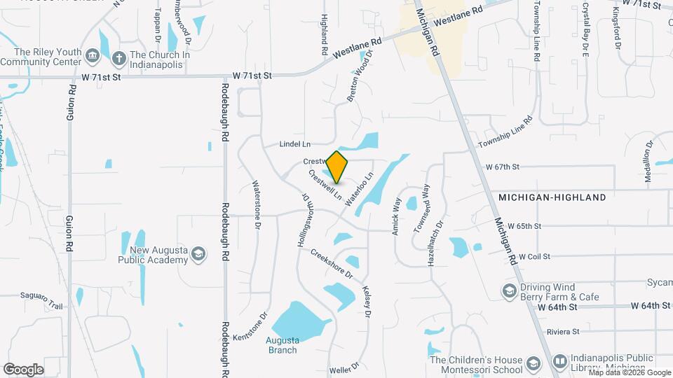 6629 Crestwell Ln Map and Location Details