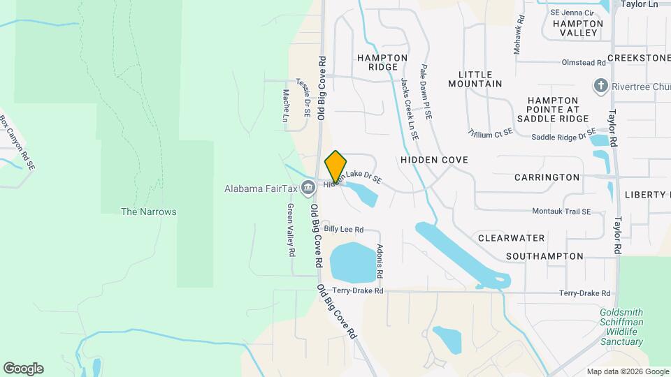 4404 Hidden Lake Dr SE Map and Location Details