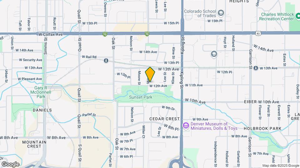 10371 W 12th Ave Map and Location Details