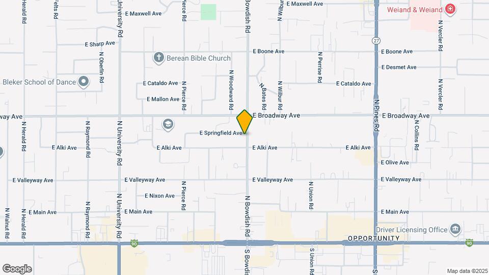 619 N Bowdish Rd Map and Location Details