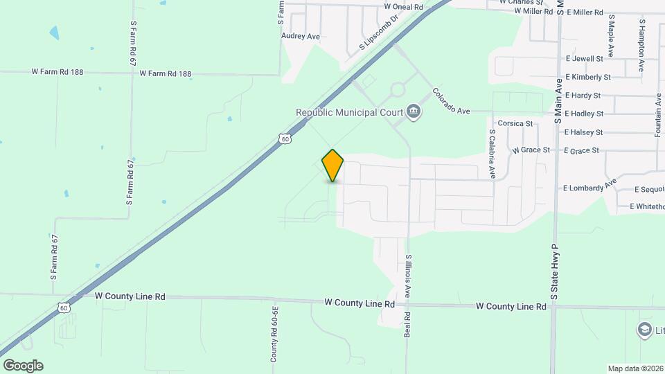 1286 S Westbury Dr Map and Location Details