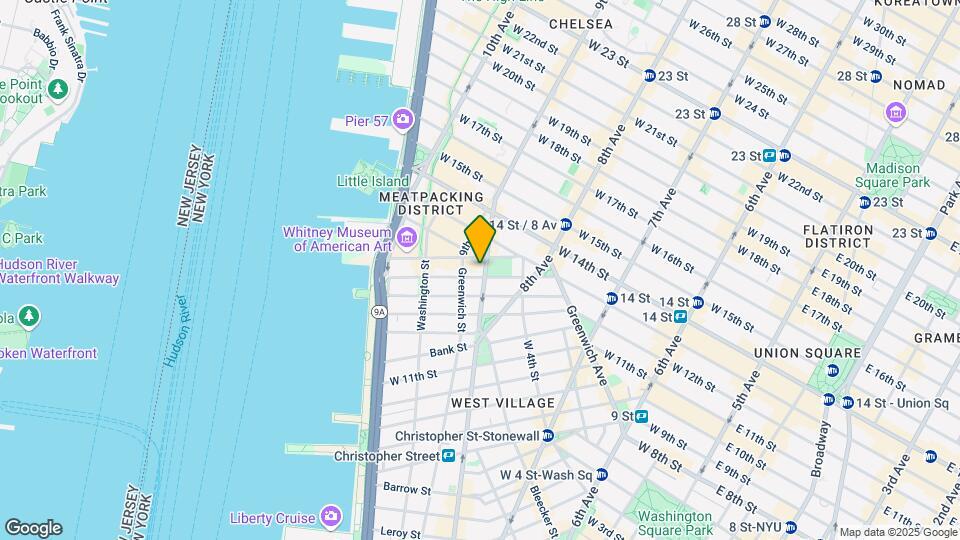 639 1/2 Hudson St Map and Location Details