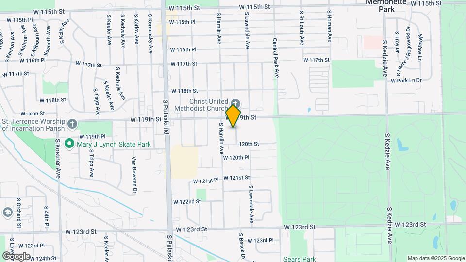 11934-11936 S Ridgeway Ave Map and Location Details