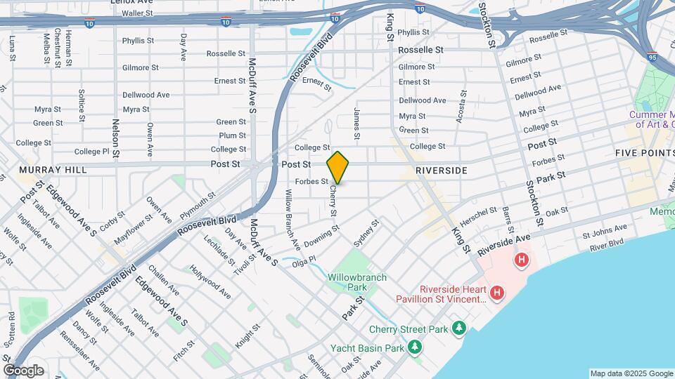 1047 Cherry St Map and Location Details