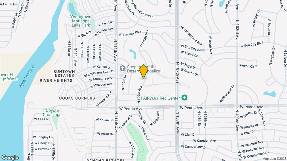 10846 N 109th Ave Map and Location Details